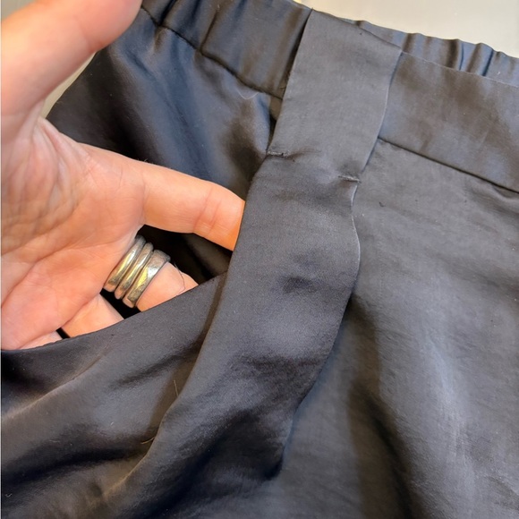 RACHEL Rachel Roy Black High Waist Satiny Dress Shorts Pockets women's size XS - Picture 4 of 13